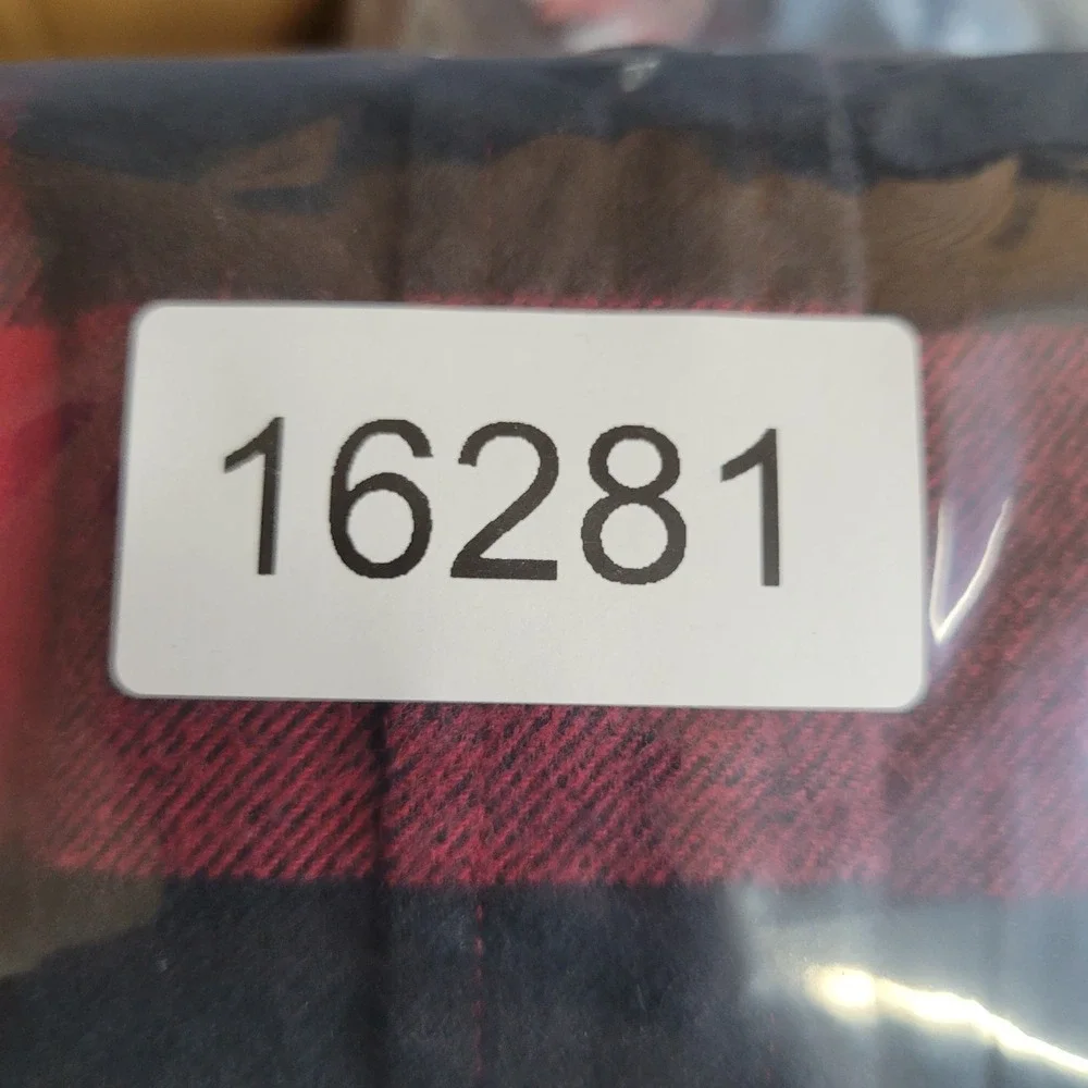 Banana Republic Standard Fit Shirt Men L Red Buffalo Check Long Sleeve Button Up
